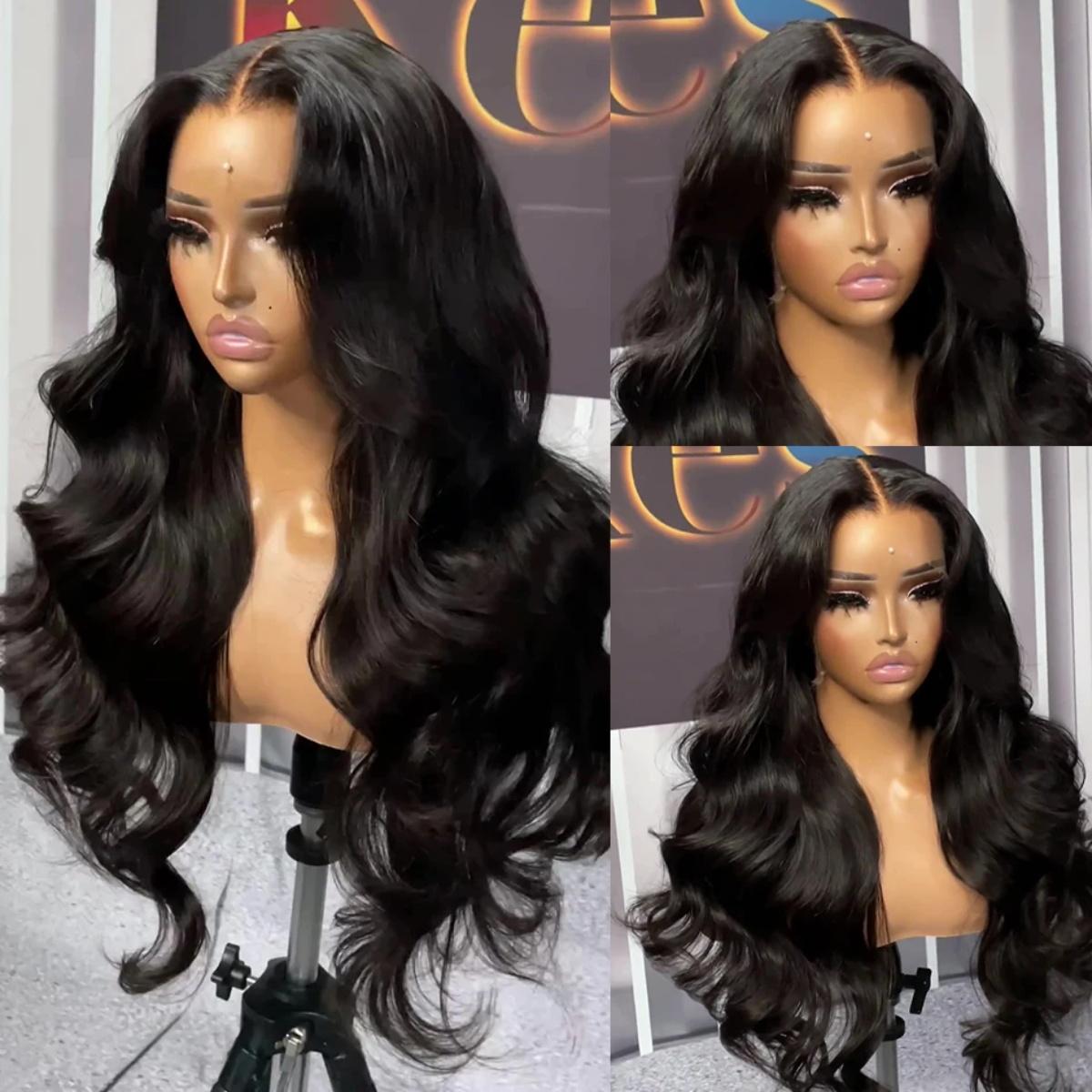 CheetahBeauty 200% Density 99J Natural Black/#4 Chocolate Brown/#1Jet Black 13x6 Body Wave Lace Frontal Wig HD Transparent 13x6 Lace Front Remy Hair Brazilian Body Wave Pre Plucked Human Hair Wig  #TikTokShopHolidayHaul