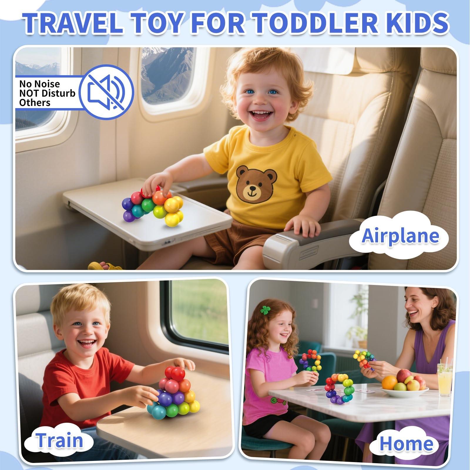 Magnetic 3D Puzzle Ball, 1 Box Colorful Magnetic Beads Magnetic Ball Stress Relief Toy, Creative Educational Toy For Kids