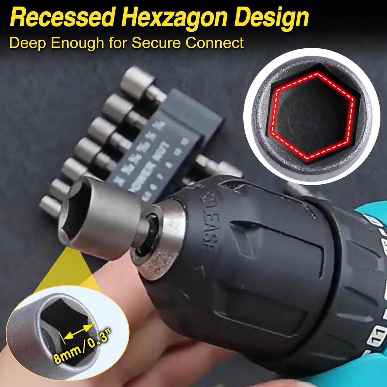 1/4 Inch Hex Socket Adapter,Power Nut Driver Drill Bit Set,Power Tool Accessories for Electric Screwdriver,Hand Dril,Suitable for Quicker Change Chuck,Electric Screwdriver,Hand Drill,Pneumatic Drill,Lithium Drill. 1/4 Inch Hex Socket Adapter,Power Nut Driver Drill Bit Set,Power Tool Accessories for Electric Screwdriver,Hand Dril,Suitable for Quicker Change Chuck,Electric Screwdriver,Hand Drill,Pneumatic Drill,Lithium Drill.