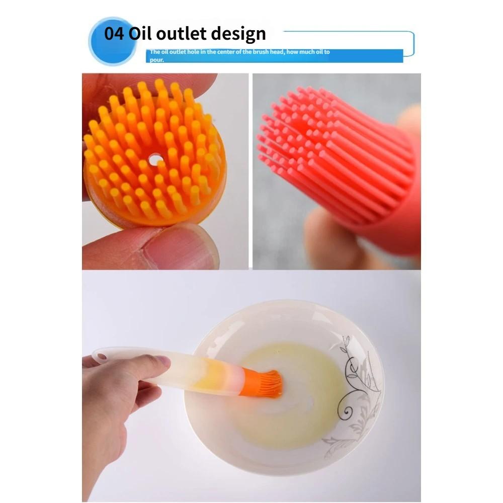 1pc High-Temperature Oil Control Brush, Precision Kitchen Tool, BBQ Grill Brush, Non-Stick Pan Oil Remover, Camping Party Essential