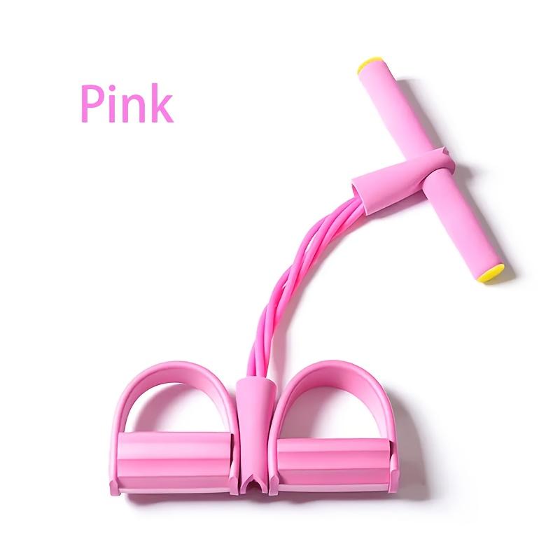 4 Tube Resistance Band with Elastic Yoga Pedal Stretcher, Natural Latex Exercise Equipment, Suitable for Full Body Workouts at Home & Gym