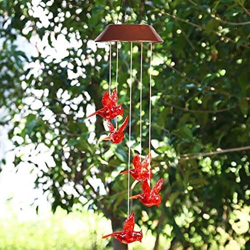 Solar Cardinal Bird Bell Lights, Outdoor Garden Yard Decoration, Suitable for Christmas, Halloween, Family Party Night Garden Decoration Valentine's Day Gift SummerVibes Solar Cardinal Bird Bell Lights, Outdoor Garden Yard Decoration, Suitable for Christmas, Halloween, Family Party Night Garden Decoration Valentine's Day Gift SummerVibes