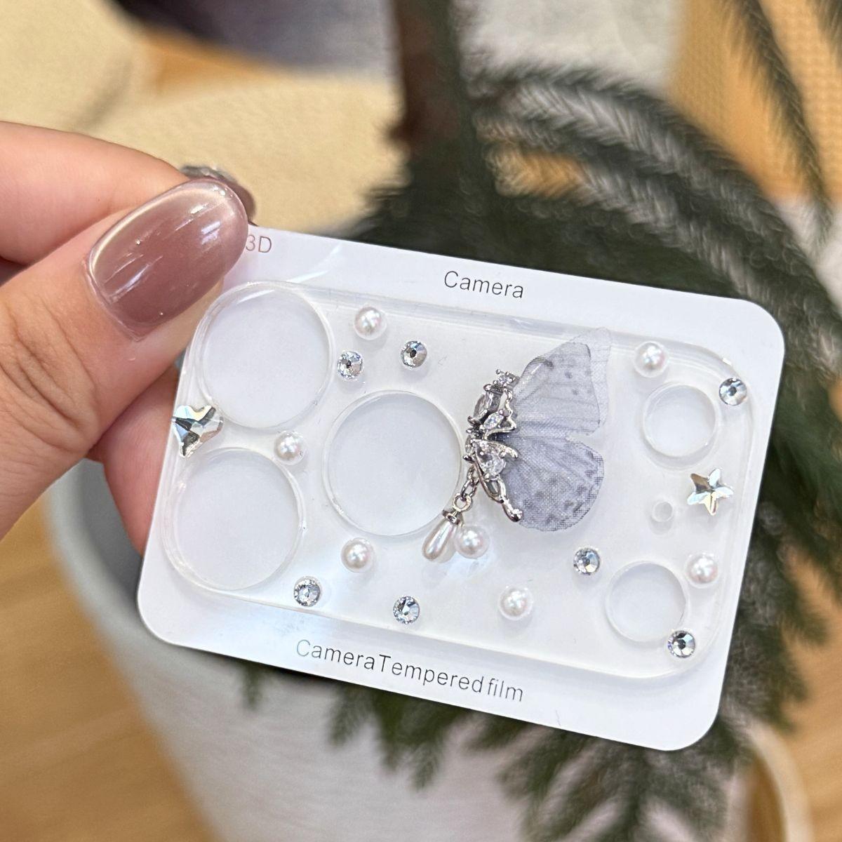 1pcs Shiny Diamond Transparent Tempered Glass Screen Protector Film for Apple iPhone 17 Pro/17 Pro Max, Durable Protective Cover Accessories