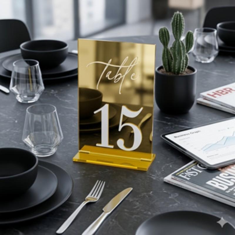 Acrylic Seat Card Set, 10x15cm Elegant Wedding Seating Cards, Party Birthday Festival Table Signage, Romantic Event Decorations