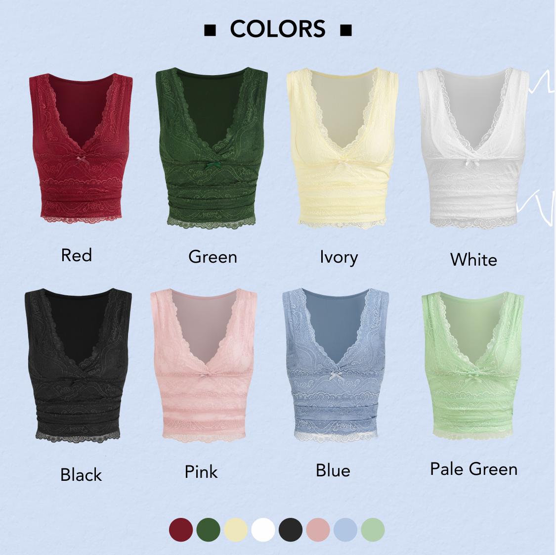 Cider [9 colors, Size 0-10] Lace Tank Top