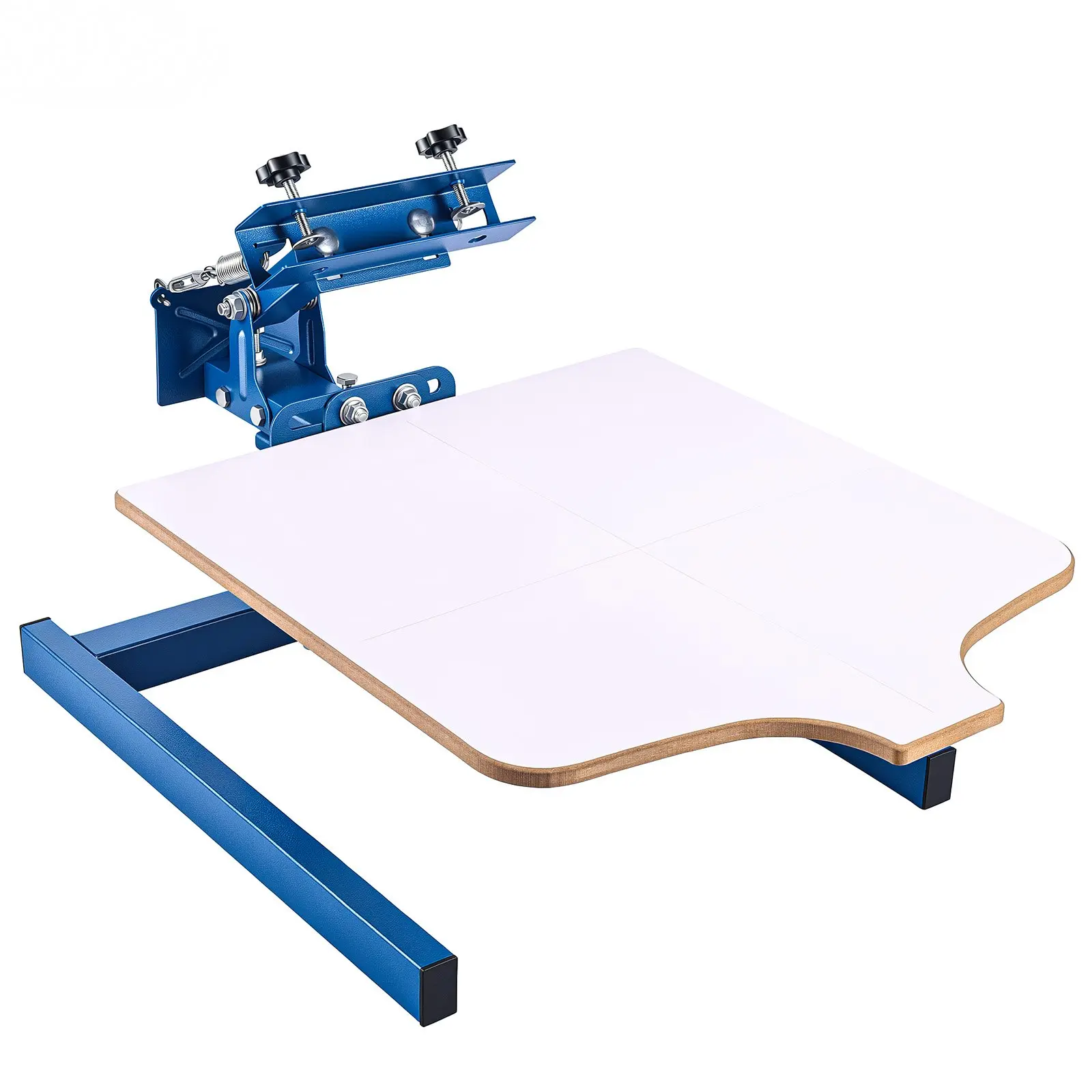 VEVOR Screen Printing Machine 1 Color 1 Station Silk Screen Printing Press, 21.3x 17.7 in Platen, Adjustable Tension, Powder-Coated Carbon Steel, for T-shirt Clothing DIY, Home and Commercial Use