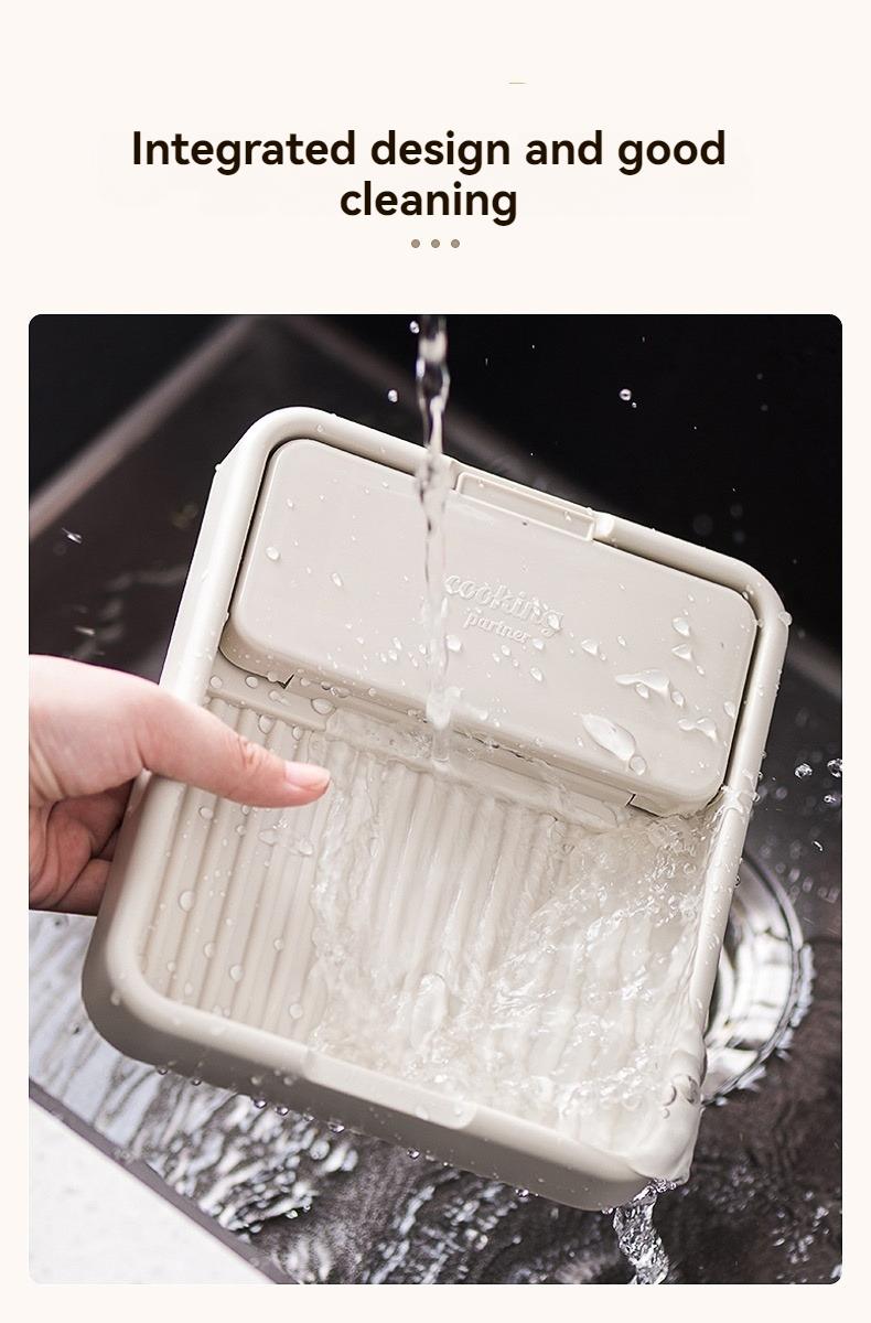 2pcs Multi-Functional Home Kitchen Pot Lid Rack, Cutting Board Holder, Knife Fork Storage Stand, Dustproof Draining Organizer Kitchenware