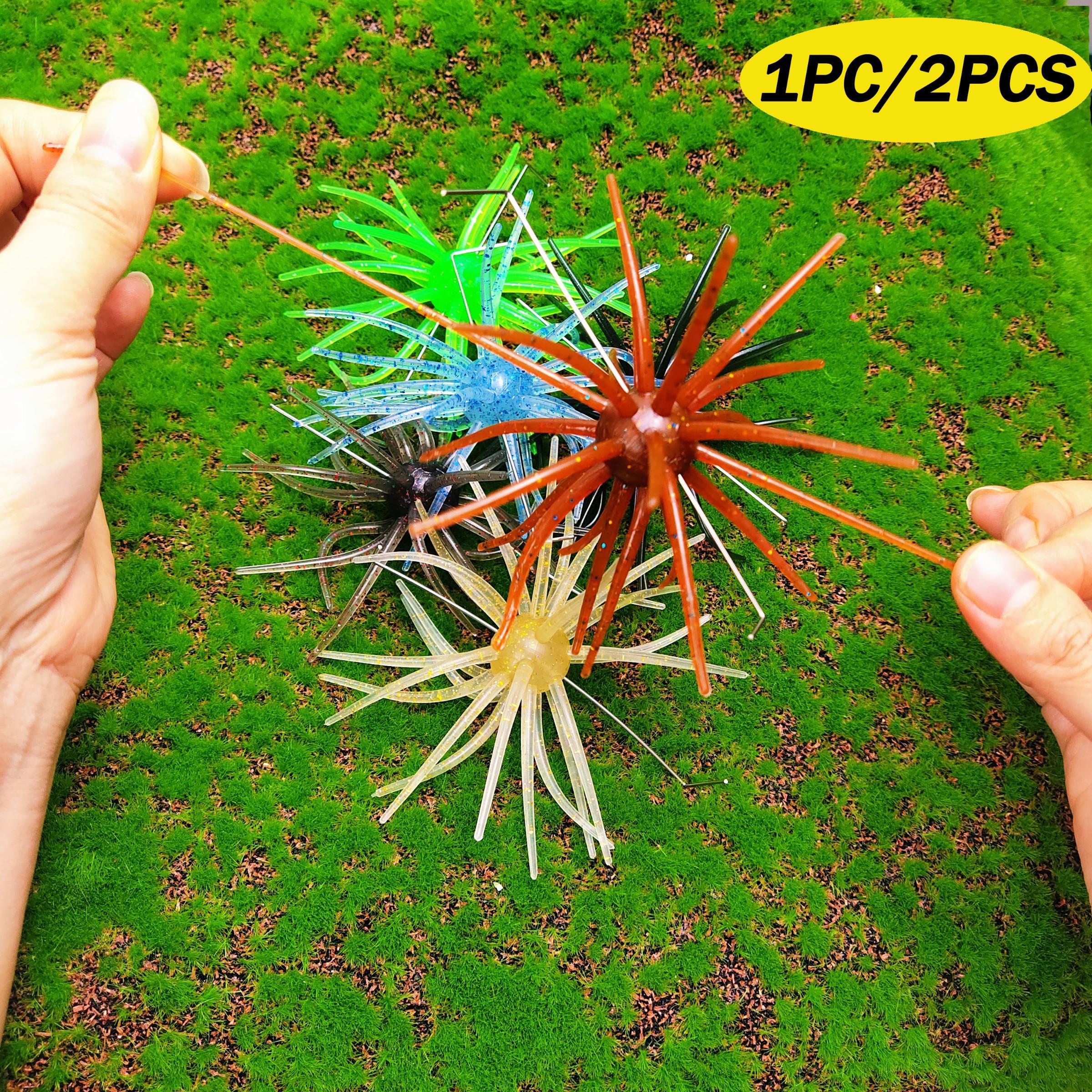 Realistic Sea Urchin Soft Bait, Large Size Single Pack, Medium Size Twin Pack, Durable Tpe Material, Fishing Lure Fake Bait