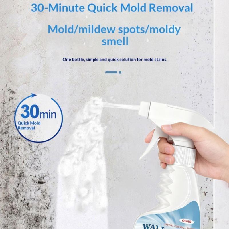 Wall Mold Remover Spray, Home Wall Bathroom Shower Mold Cleaner, Non-Damaging Wall Mold Killer, Powerful Mold Removal Solution