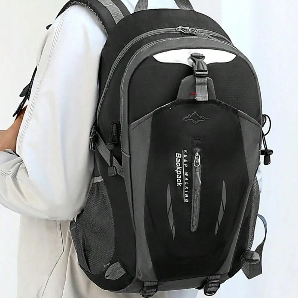 JSERYISGN Unisex 30L Lightweight Oxford Gym Backpack - Zip-Closure, Laptop Protection, Organized Daily Daypack for Gym Enthusiasts, Laptop Travel Backpack