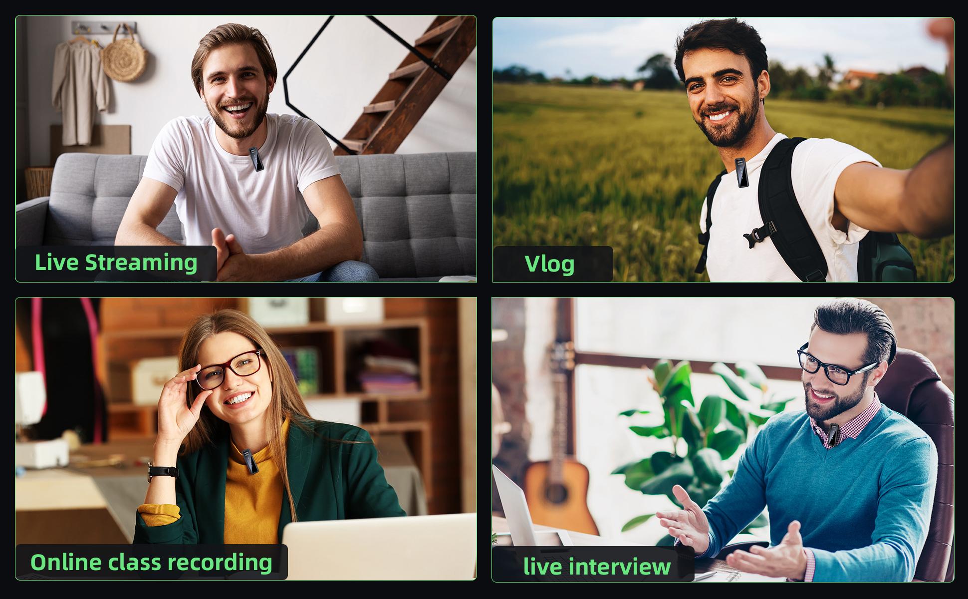 mini Wireless Lavalier Microphone for iPhone iPad Android PC, with Charging Case 7H Clip on Lapel Microphone Wireless for Video Recording Vlogging, YouTube, Interview mini Wireless Lavalier Microphone for iPhone iPad Android PC, with Charging Case 7H Clip on Lapel Microphone Wireless for Video Recording Vlogging, YouTube, Interview