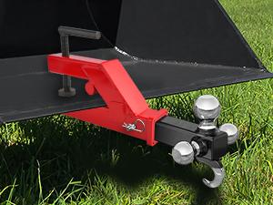 Nilight Clamp On Trailer Hitch 2" Ball Mount Receiver Adapter Compatible with Tractor Bucket Forklift Bucket Trailer Hitch Attachment Adapter for Deere Bobcat Tractor Bucket  Lorry Parts Truck Vehicle dealsforyoudays