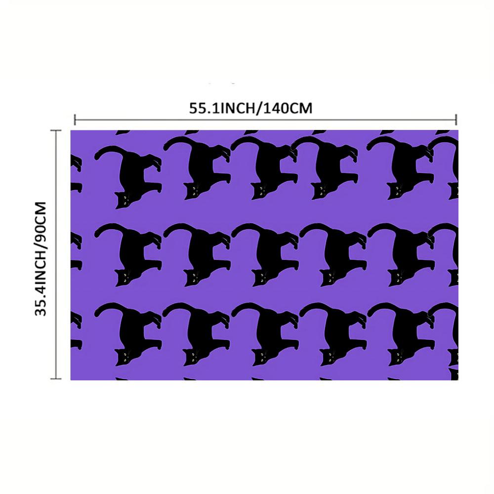 1 pc Cat Pattern Print Tablecloth, Washable Tablecloth, Perfect for Picnic, Camping, Wedding, Birthday Party, Restaurant, Buffet