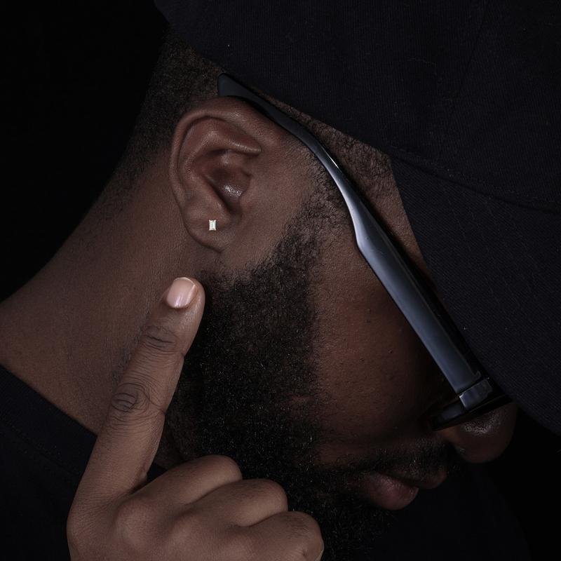 【#E550】Rectangular stud earrings UCCIYO Synthetic Moissanite Earrings For Women 925 Sterling Silver Stud Earring Men Hip Hop Jewelry Couple Gift