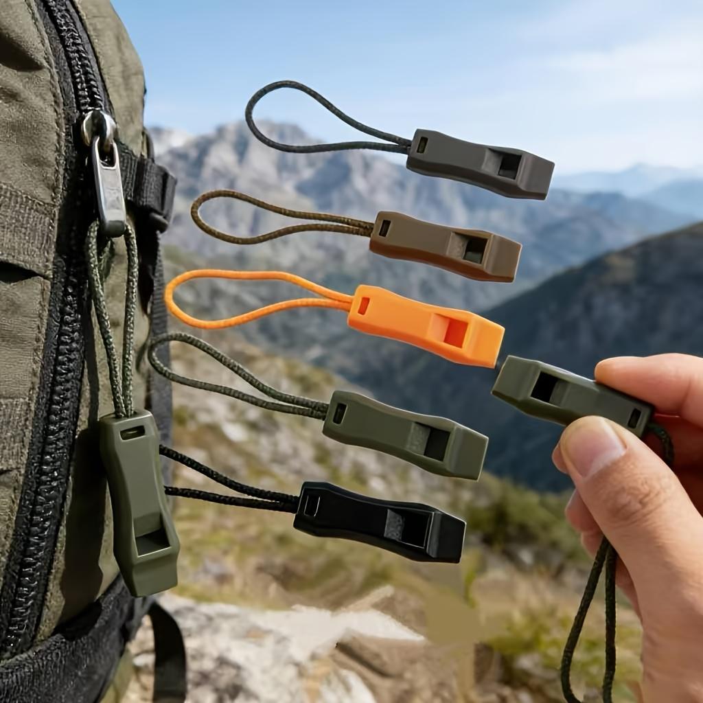 Portable Mini Whistle and Cord Lock Set, Ideal for Adventure Enthusiasts, Camping, Survival Gear, Emergency Preparedness, Hiking Essentials and Drawstring Accessories, a Perfect Choice for Adventure Lovers, as Well as Camping Equipment and Accessorie