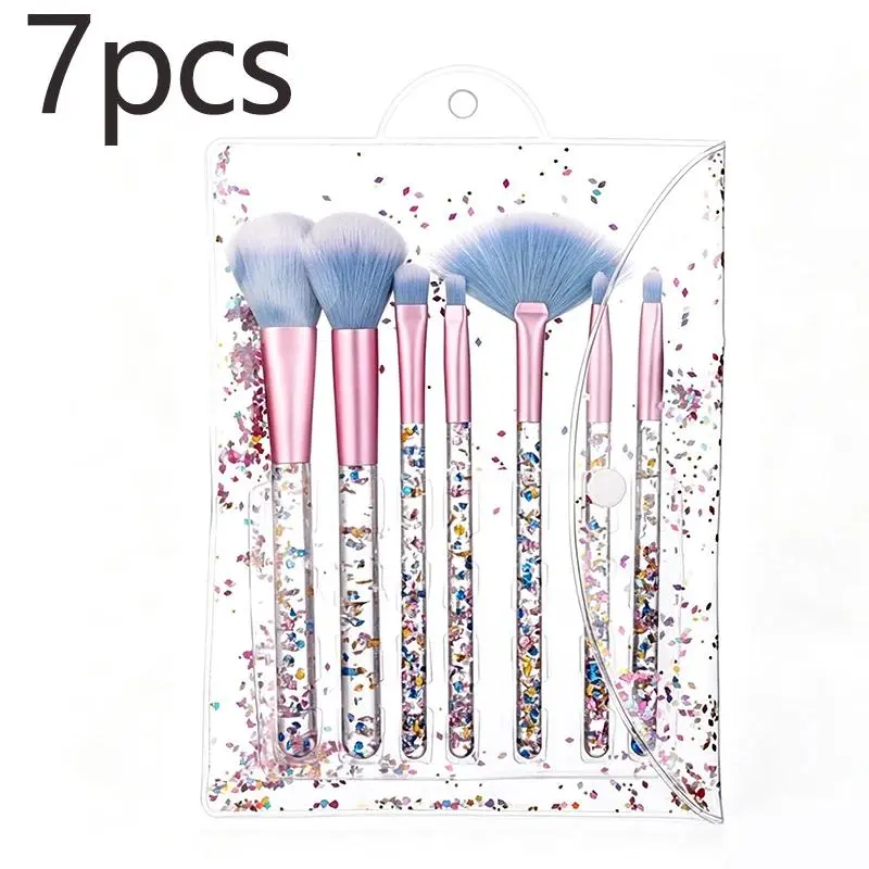 7pcs Makeup Brushes Set , Eye Concealer Women'S Cosmetics Brush Shadow Blush  Mixed Beauty Soft Comprehensive Makeup Tool Brush Kit