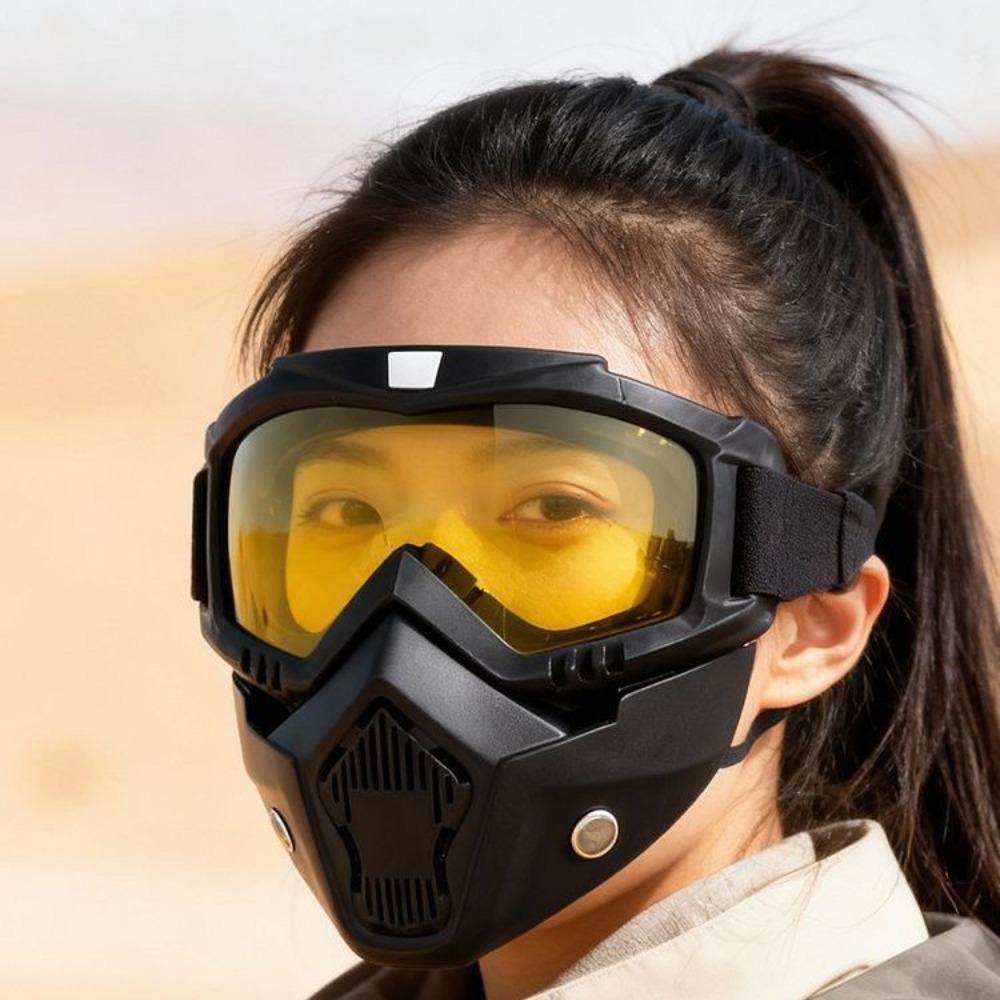 Portable comprehensive protective face mask, integrated anti fog ...