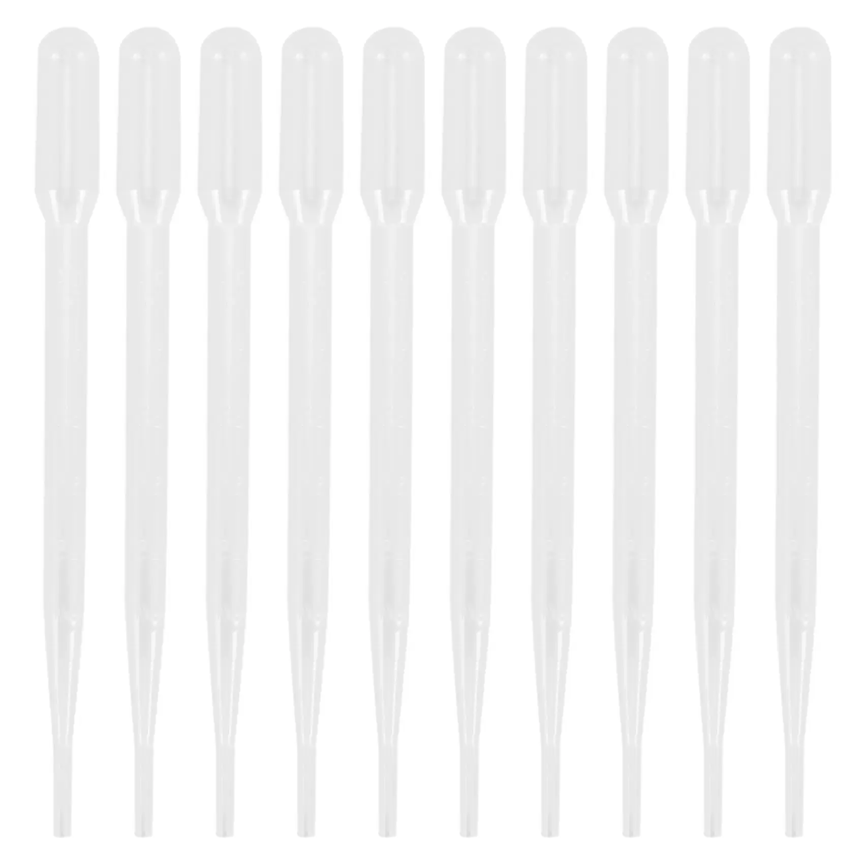 10pcs 3ML Disposable Plastic Eye Dropper Set Transfer Graduated Pipettes