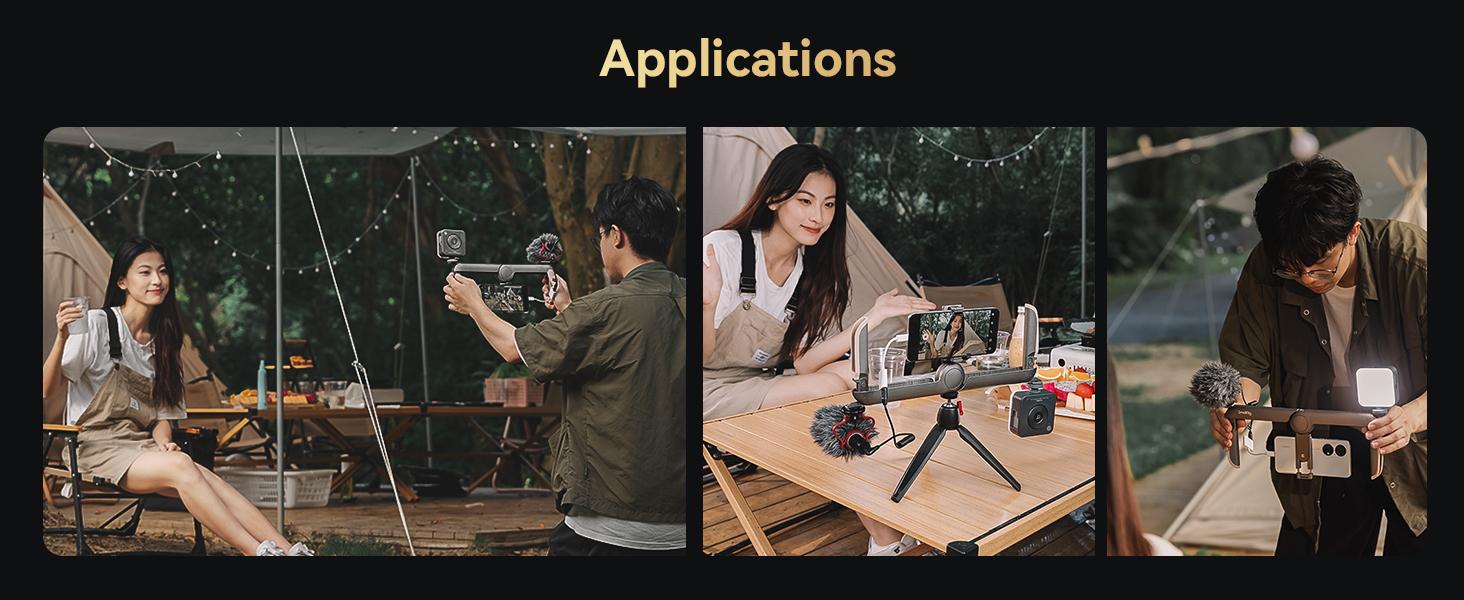 SmallRig P20 Foldable Universal Phone Cage, Smartphone Video Rig Filmmaking Vlogging Case Stabilizer for Videomaker Video-grapher for iphone17 Pro/MAX for Samsung and Other Android Phones 4047 Selfie Cellphone Portable Stabilization