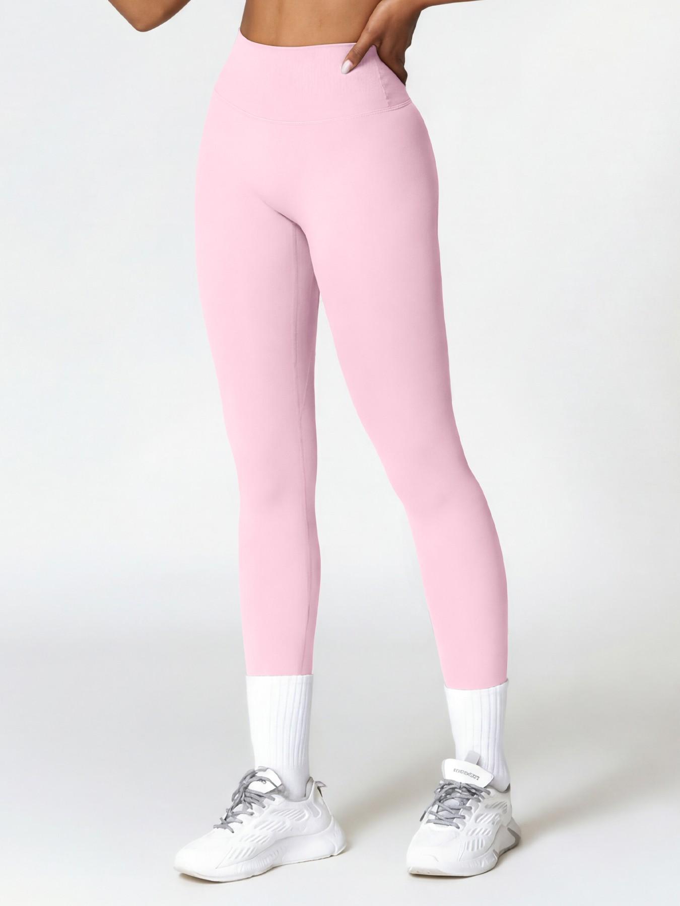 Women's High Waisted Sports Leggings, Sports Bottoms, Solid Color Skinny Pants, High Stretch Yoga Leggings, Ladies Sportswear for Indoor Outdoor Wear, Yoga Pants Women, Workout Tights
