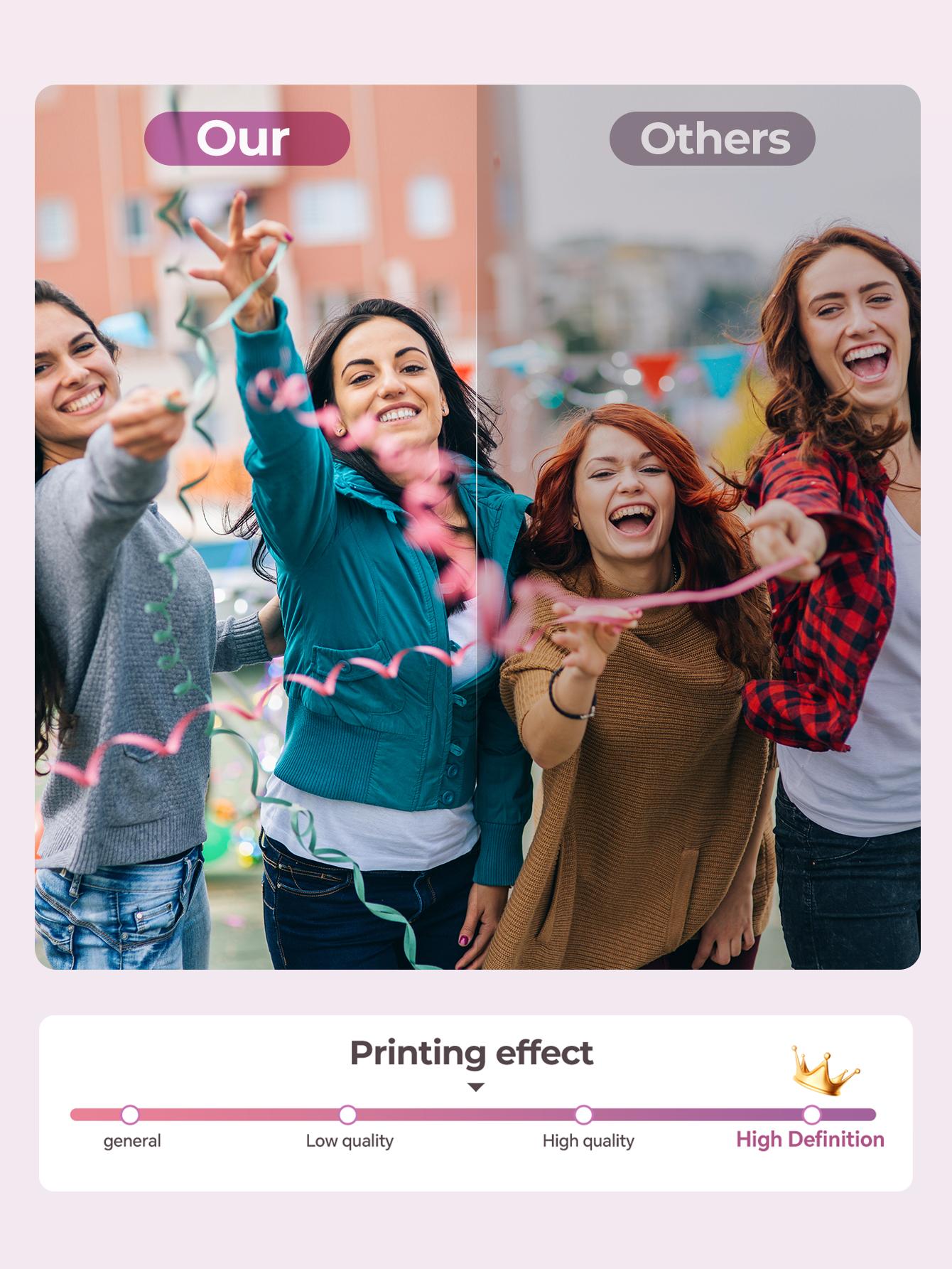 2×3” Photo Paper for HPRT MT53, Adhesive Sticky Back, Peel & Stick, 20–60 Sheets