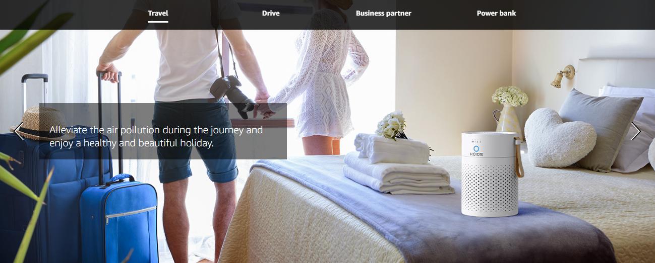 KOIOS 2 Packs Portable Air Purifier Gifts H13 True HEPA Filter for Desktop Office Car Pets with USB Cable, Small Air Cleaner, Night Light, Timer, Remove Smoke, Dust, Odors, Pollen Household Appliances, Quiet Operation, 3 Fan Speeds, 3-Stage Filtration