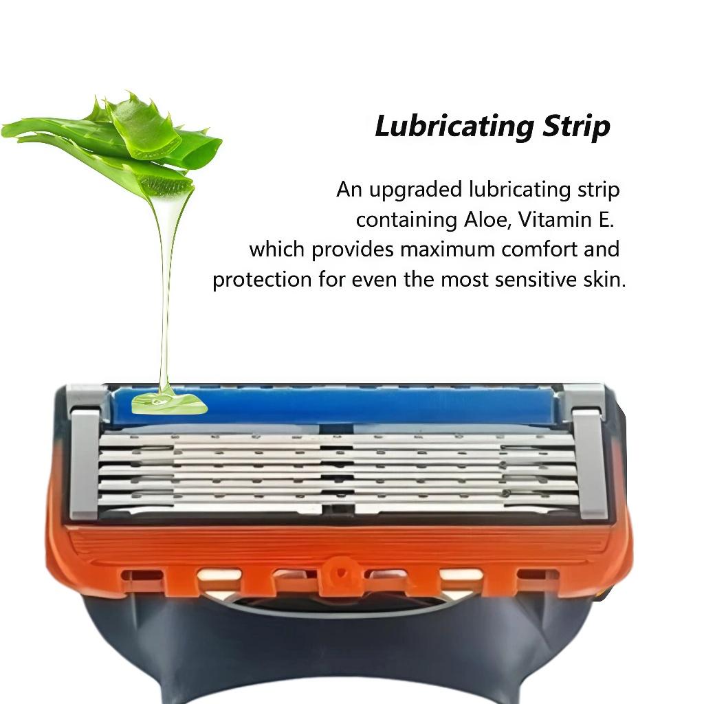 Men's Razor with High-Quality Sharp Refills, 5 Layer Stainless Steel Blades, Dustproof Waterproof Rust-Resistant, Comfortable Shaving Experience