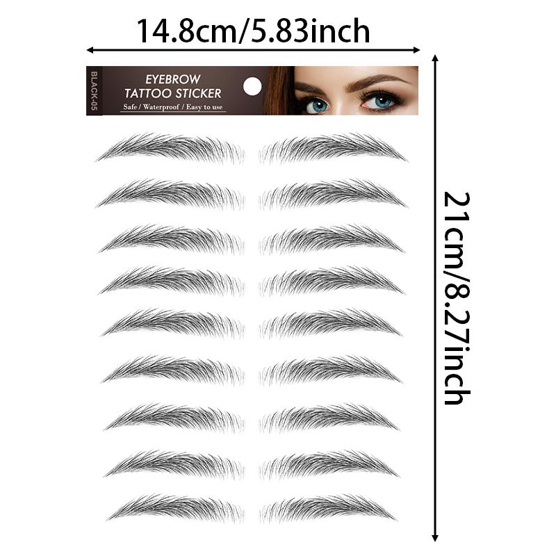 Eyebrow Tattoo Sticker, Quick Application, Natural Look, Multi-Pack, Easy Brow Lift, Create Realistic Makeup, Waterproof Temporary Tattoos, Ephemeral Tattoos
