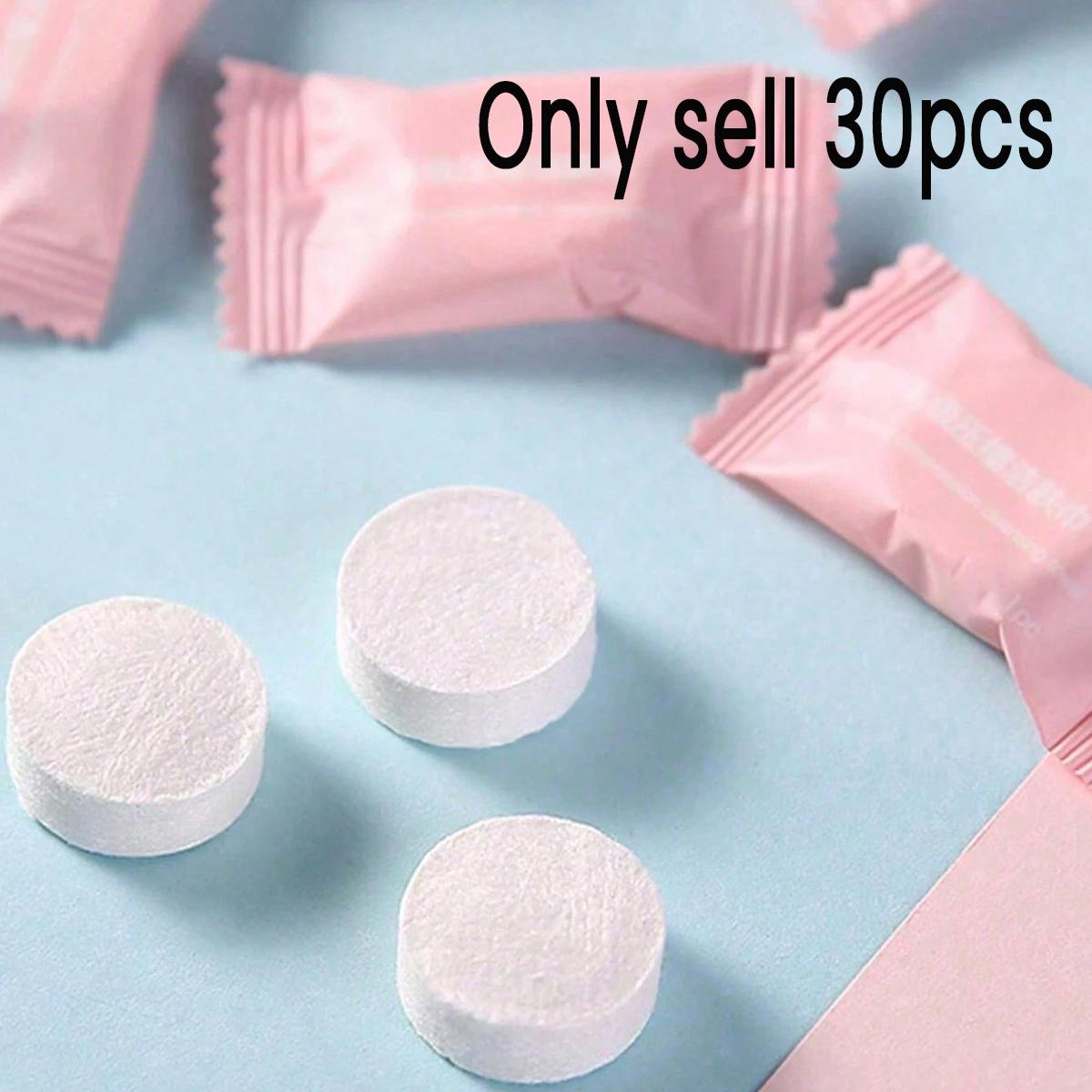 20/30/100 Pcs Disposable Towels, Single Use Towelette, Compressed Lightweight Portable Travel Non-Woven Face Cloths, Facial Towels, Wet Wipes, Outdoor Use, Ideal for Camping, Hiking, Sports