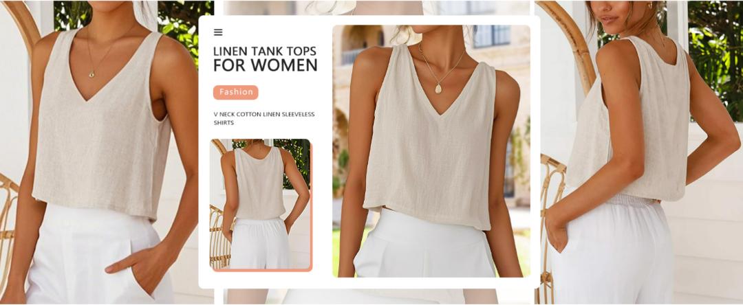 IDEALSANXUN Womens V Neck Cropped Linen Tank Tops Spring Summer Sleeveless Shirts Beach Outfits Clothes Cute Summer Tops Trendy Vest Spring Summer Sleeveless Y2K Off-Shoulder Square Neck Ruched Wide Strap Flowy Blouse Casual Chic Loose Fit IDEALSANXUN Womens V Neck Cropped Linen Tank Tops Spring Summer Sleeveless Shirts Beach Outfits Clothes Cute Summer Tops Trendy Vest Spring Summer Sleeveless Y2K Off-Shoulder Square Neck Ruched Wide Strap Flowy Blouse Casual Chic Loose Fit