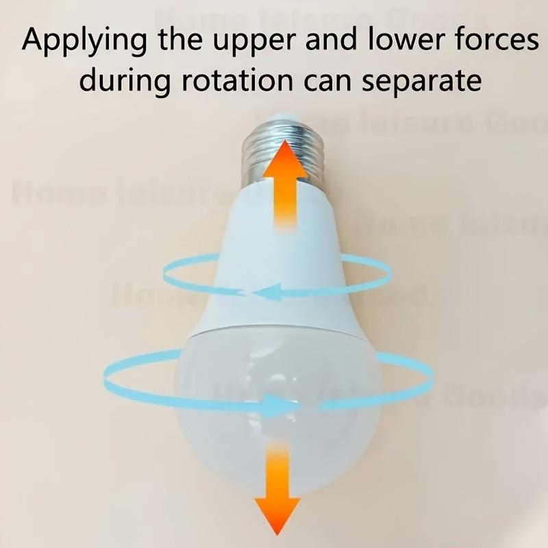 Fake Light Bulb Stash Container - Secret Compartment Hidden Storage Box for Cash, Jewelry, Keys & Small Valuables, Discreet Safe Diversion Safe for Home Security & Privacy