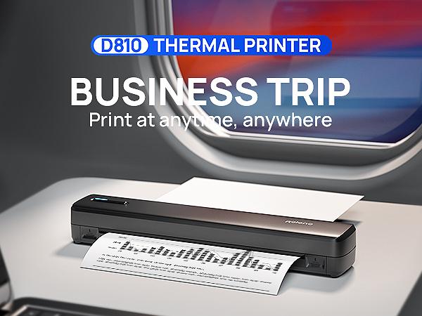 D810 Inkless Portable Printer – Wireless Bluetooth Thermal Printer for Travel, Compatible with iOS, Android,Supports 8.5"x11" US Letter, No Ink Needed, For Home & Office, TikTokShopBlackFriday #SummerVibes