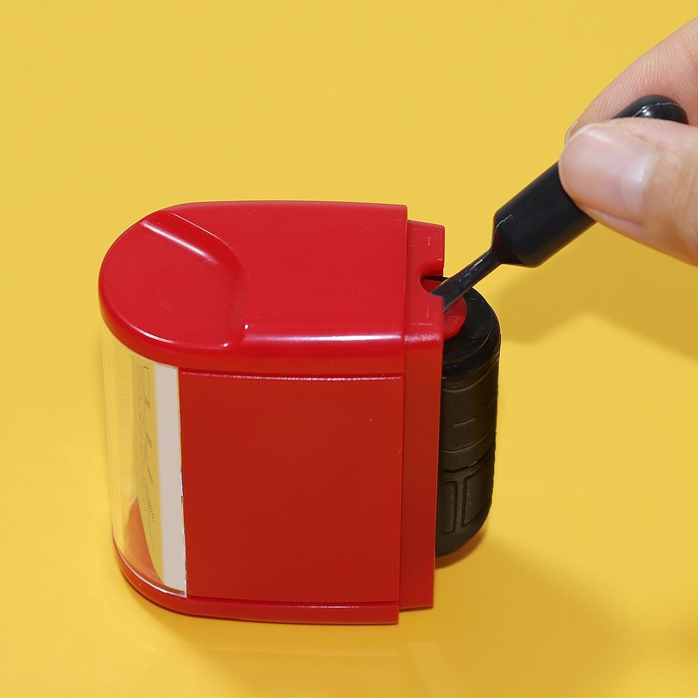 Teacher Stamp Grid & Dashed Lines, Reusable Self-Inking Writing Practice Roller Seal, Math Fraction Classroom Home Office Supplies