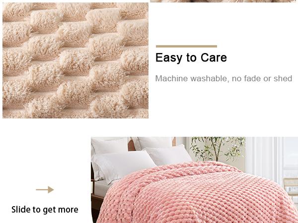 Whale Flotilla Queen King Size Blanket for Bed with Expanded Stereoscopic Jacquard Pattern, Fuzzy Soft Cozy Exquisite Blankets or All Season, Warm and Fluffy