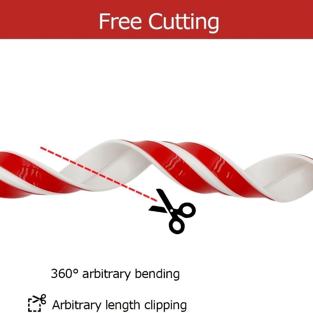 Self-Adhesive Wall Decor Strip, Flexible PVC Corner Decoration, Bathroom Kitchen Sink Bathtub Tile Floor Edge Protection