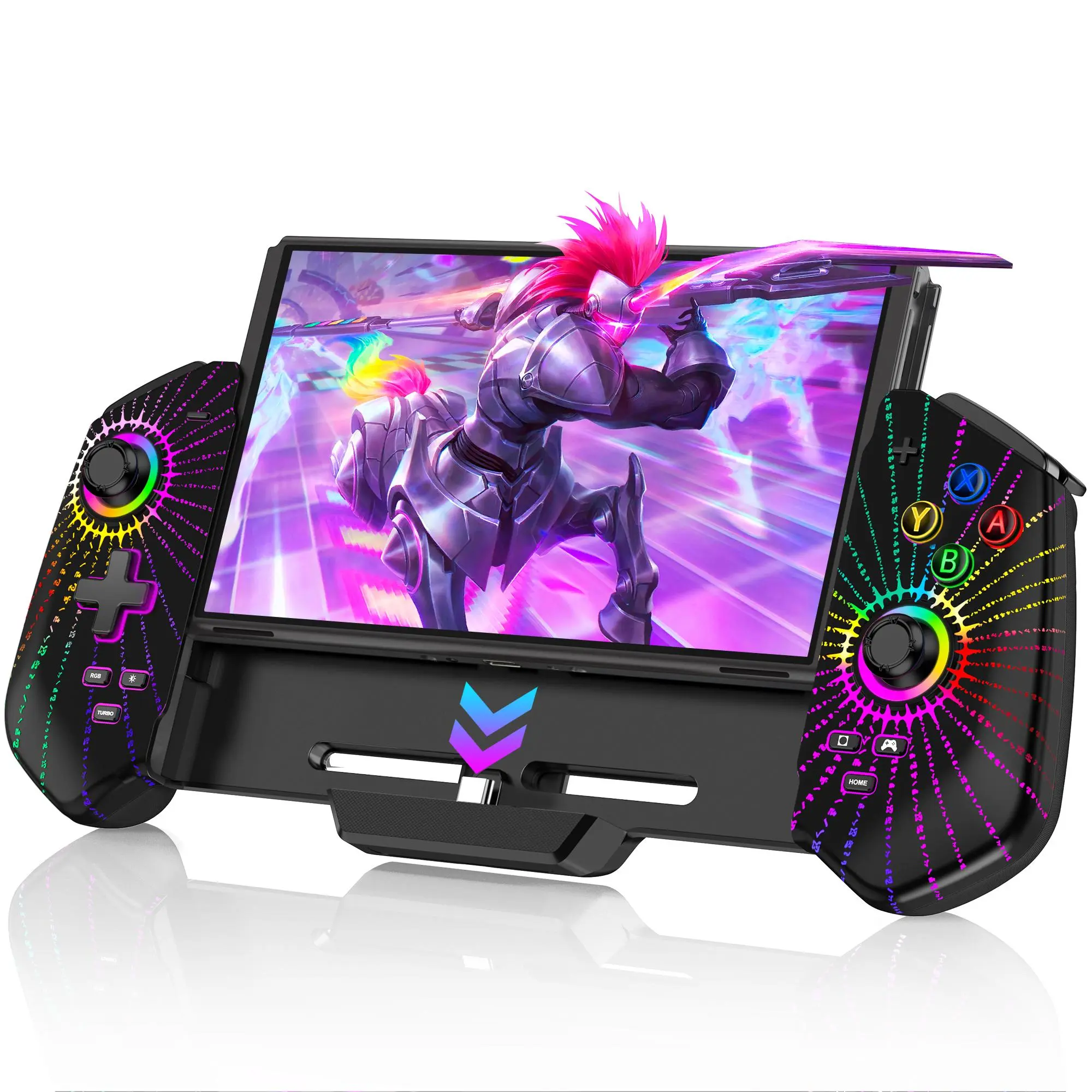 ESYWEN Switch Controller with Hall Joystick for Nintendo Switch/OLED, One-Piece Wired Switch Pro Control with Turbo/4 Game Slot/Vibration, Handheld Joypad Controller for Nintendo Switch Controller,back to school,back to school haul