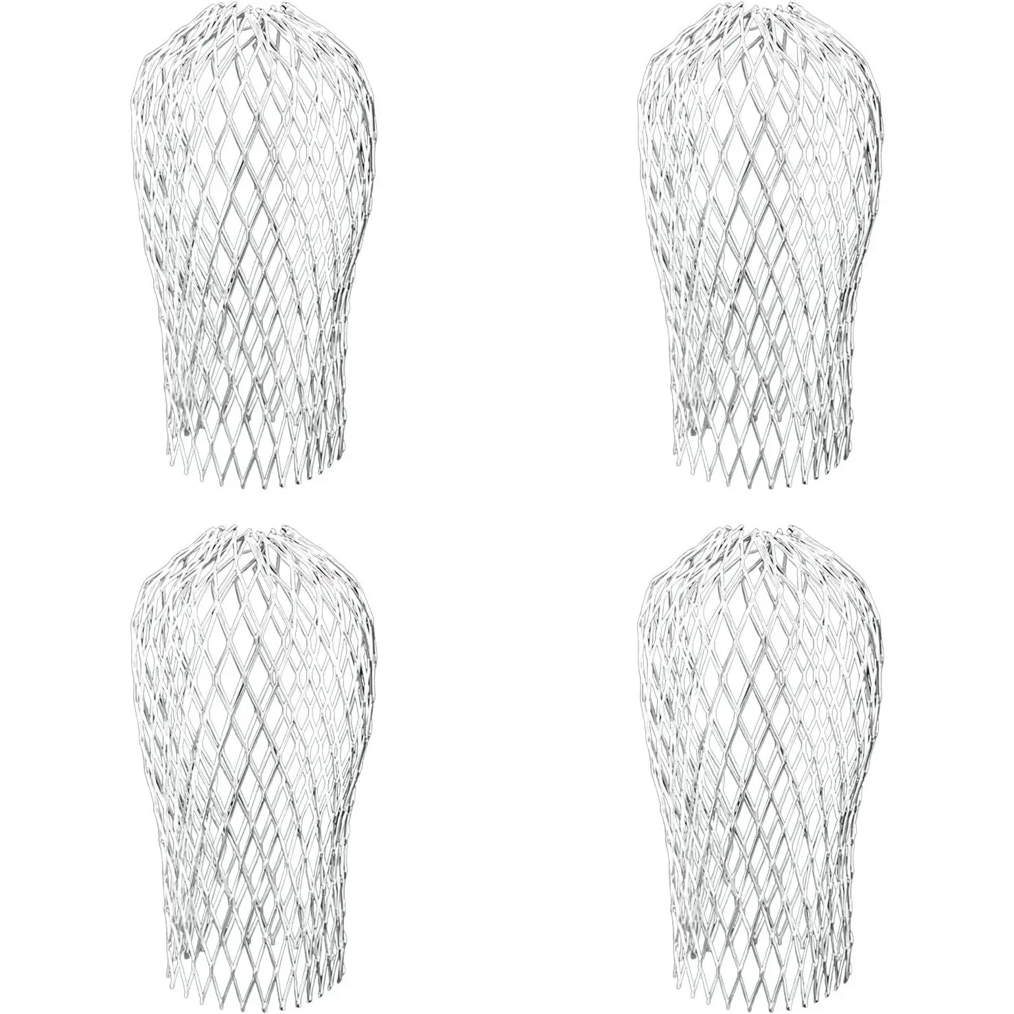 4-Pack 3.5" Expandable  Downspout Gutter Guards - Leaf & Debris Filter Strainers to  Blockages, Fits  Gutters