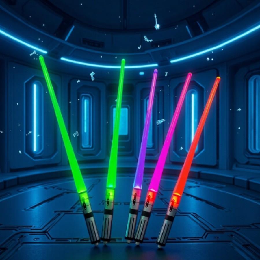 Variable 9 Colors LED Light-Up Chopsticks, Food Grade Material, Perfect for Concerts, Birthdays, Music Festivals, Camping, Night Markets