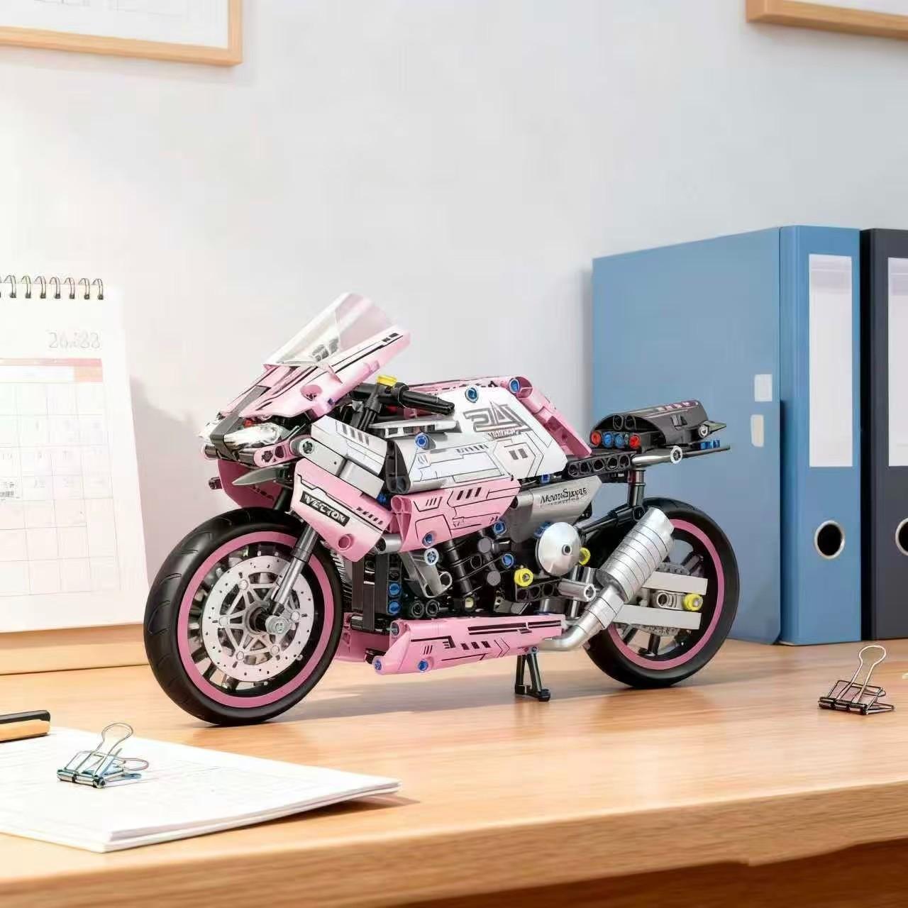 2042 Piece Racing Champion Returns Building Set, 1:5 Scale Motorcycle Model Kit, Precision Parts Easy Assembly, Collectible Engineering Toy