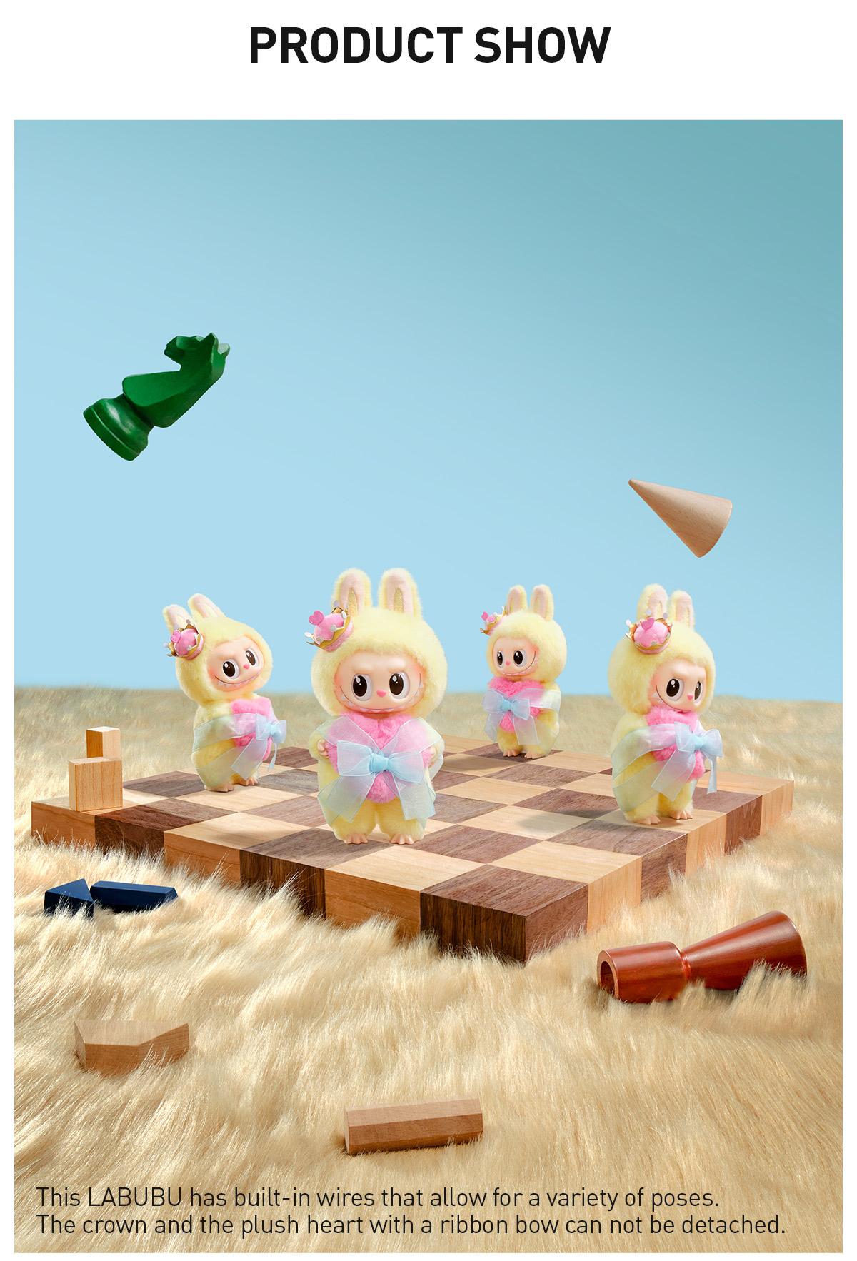 POP MART THE MONSTERS Let's Checkmate Series-Vinyl Plush Hanging Card, Labubu Collectible Toys
