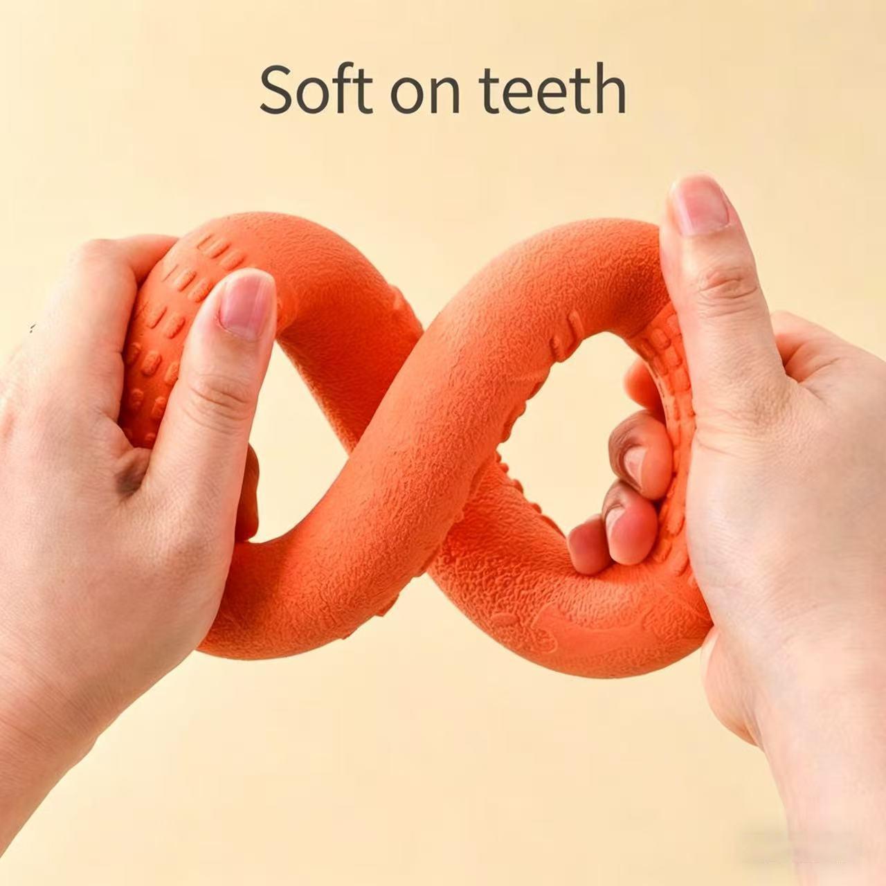 Meianju Bite-Resistant Soft Pull Ring Frisbee Dog Training Toy, TPR Material, Floating, Interactive Pet Toy for Dog Training