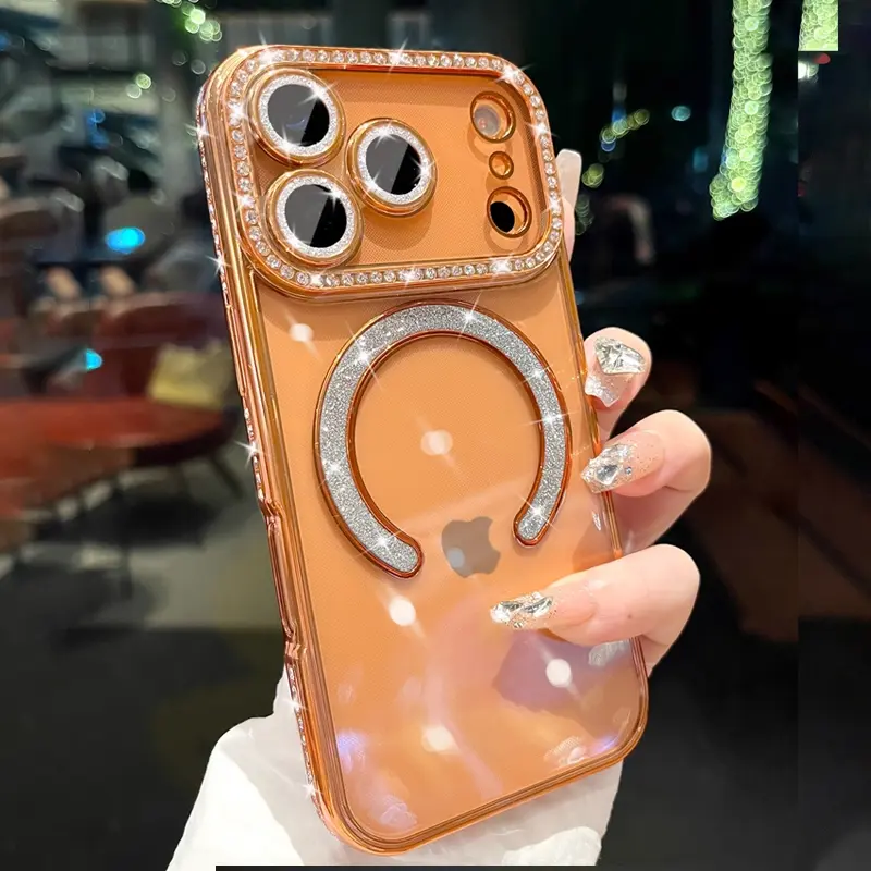 Sparkling Rhinestone Magnetic Protective TPU Shockproof Phone Case Protector Casing for iPhone 17 Air/16/15/14/13/12/11 Plus/Pro/Max, Anti-Drop Shockproof Protection Fashion Phone Cover for Women - TikTok Shop Sparkling Rhinestone Magnetic Protective TPU Shockproof Phone Case Protector Casing for iPhone 17 Air/16/15/14/13/12/11 Plus/Pro/Max, Anti-Drop Shockproof Protection Fashion Phone Cover for Women - TikTok Shop