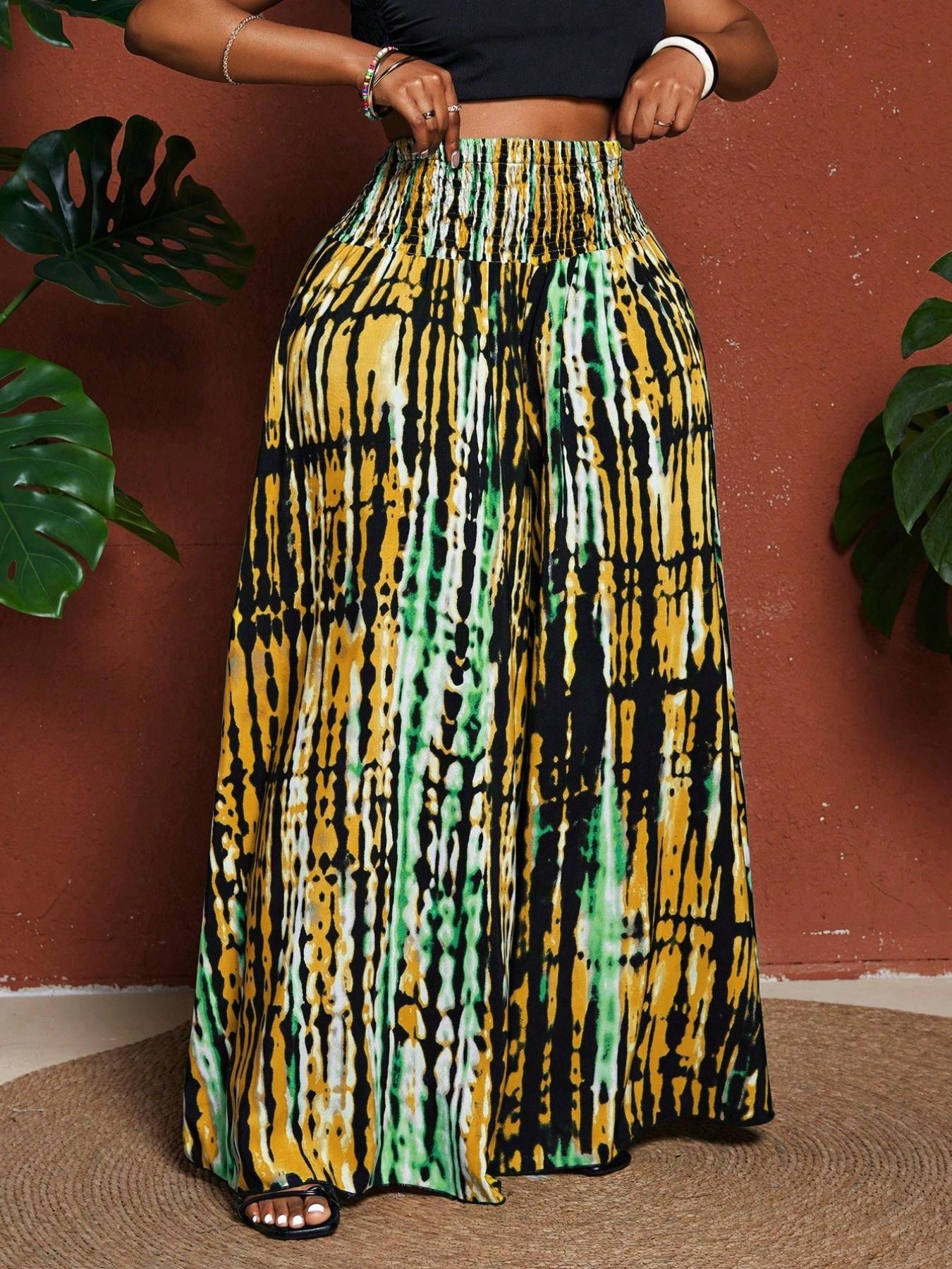 Plus Size Loose-Fit Vacation Pants, Bohemian Style Pants, Casual Trousers, Comfortable Casual Wear for Women & Men, Perfect for Travel & Daily Use, Tie-Dye Pattern Plus Size Loose-Fit Vacation Pants, Bohemian Style Pants, Casual Trousers, Comfortable Casual Wear for Women & Men, Perfect for Travel & Daily Use, Tie-Dye Pattern