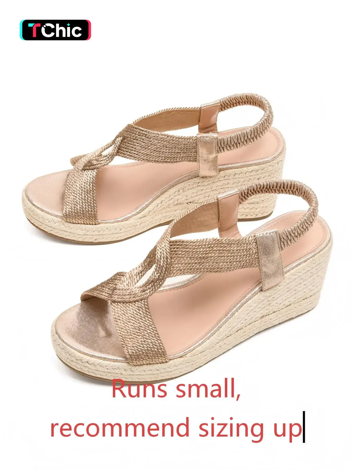 Women's Summer Essential Espadrilles, Rope Wedge Sandals, Elegant Height Increase, Comfortable Non-Slip Sole, All Seasons, Casual Espadrille Sandals, Boho Shoes, Boho Style Sandals