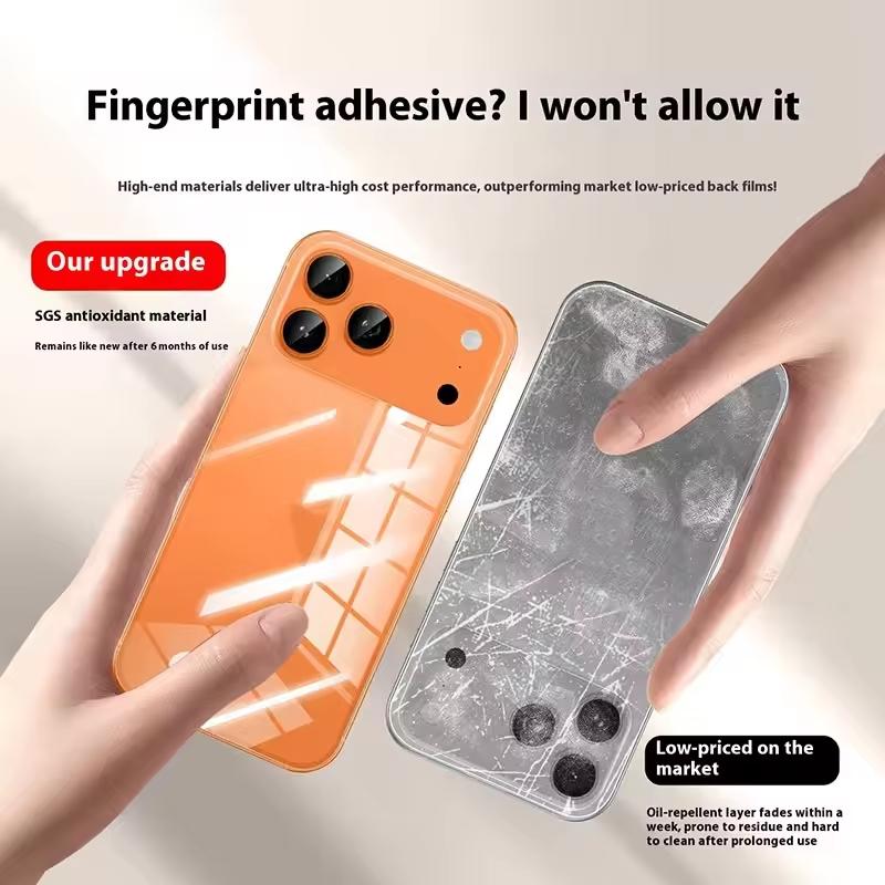 Full Coverage Back Screen Protector Film for Apple iPhone 17 Pro Max 17 Air 17pro Max, Tempered Glass Protection, Durable and Scratch-Resistant, Accessories