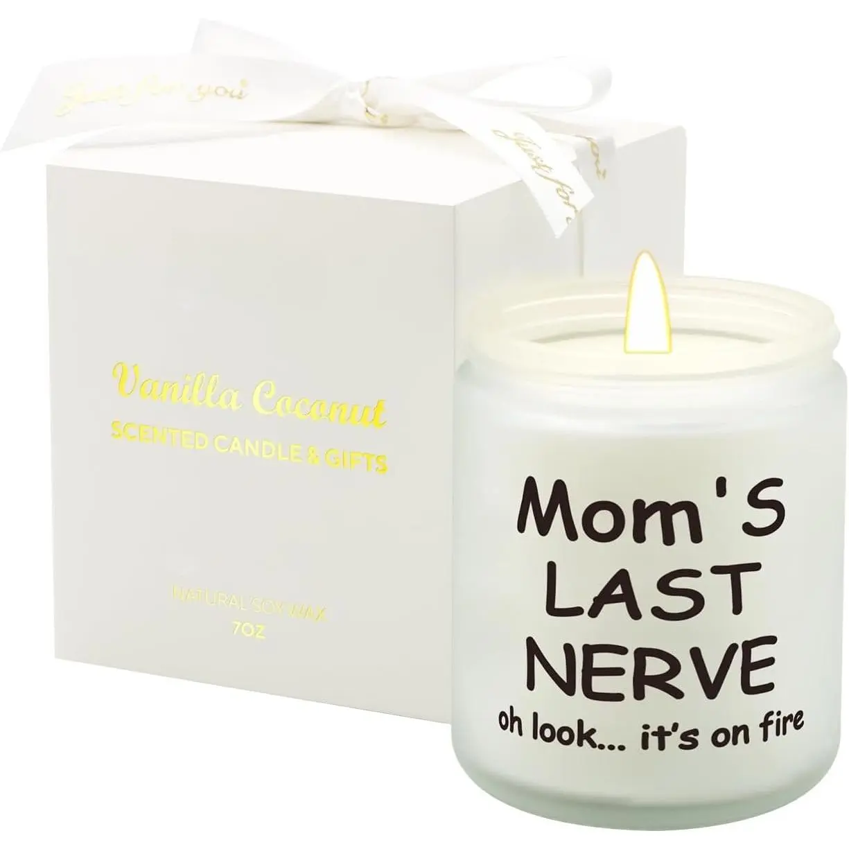 Gifts for Mom from Daughter & Son,  Mom Birthday , Mother’s Day, Thanksgiving, Christmas, Vanilla Coconut Scented Candle