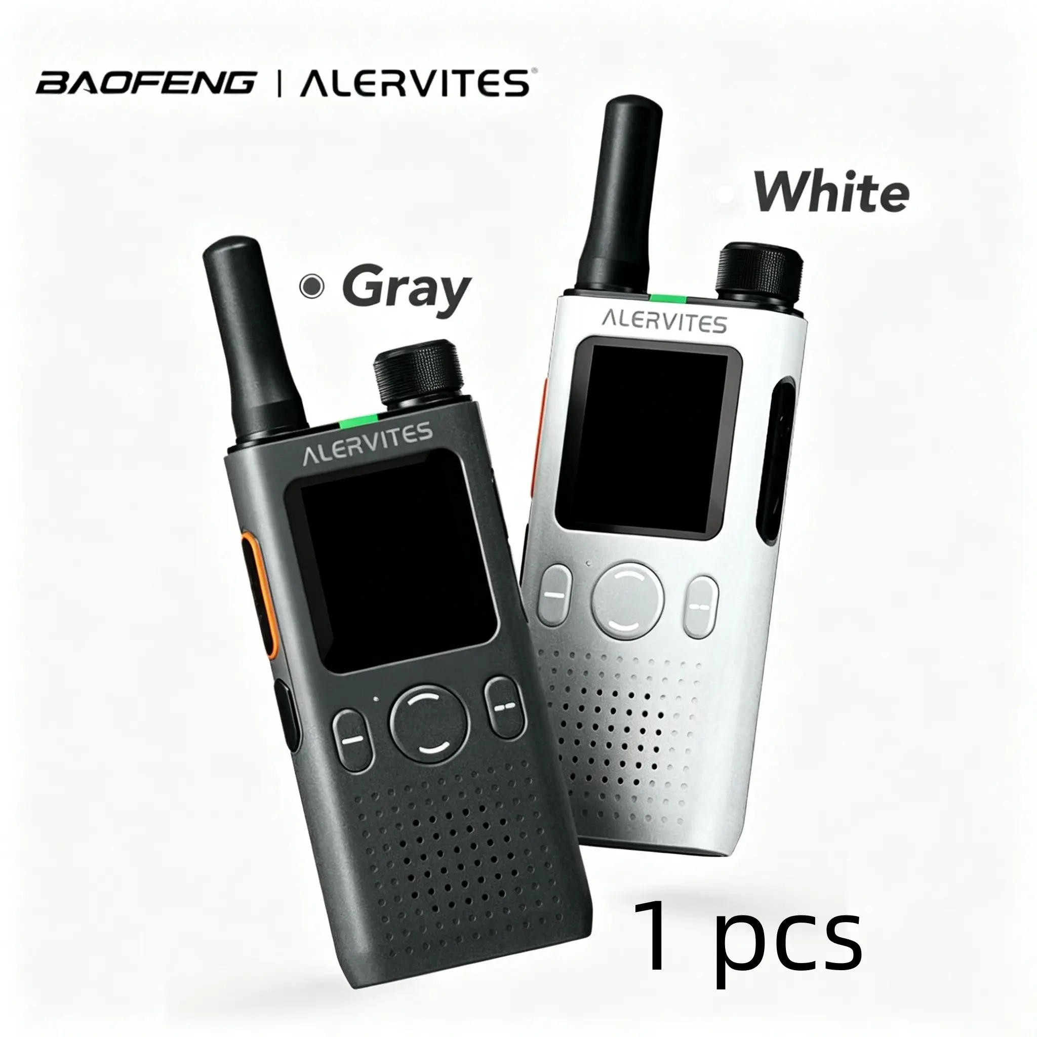 ALERVITES AT1 (MADE BY BAOFENG) Upgraded 5G POC Radio, Cellular Walkie Talkie, 5000km Unlimited Distance Nationwide Intercom, Lifetime Free No Hidden Fees/ Encrypted Chat/ APP Network & GPS, for Outdoor/Camping/Hunting/Logistics/Fleets/Construction