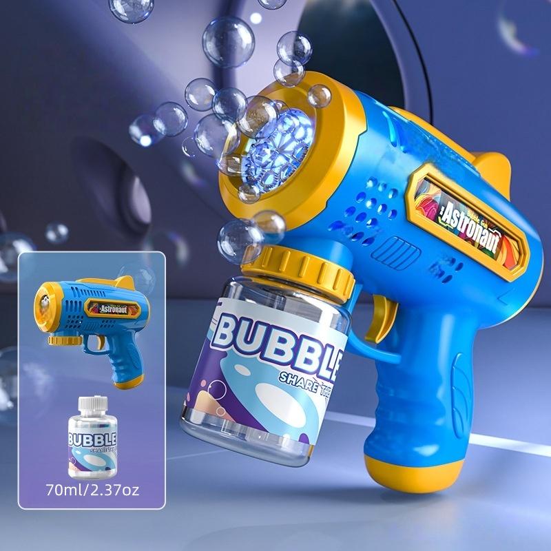 Handheld Automatic Bubble Machine, Quick Bubbles No Leaks, Outdoor Toy Birthday Gift, Requires 4x 1.5v Aa Batteries, Bubble Solution