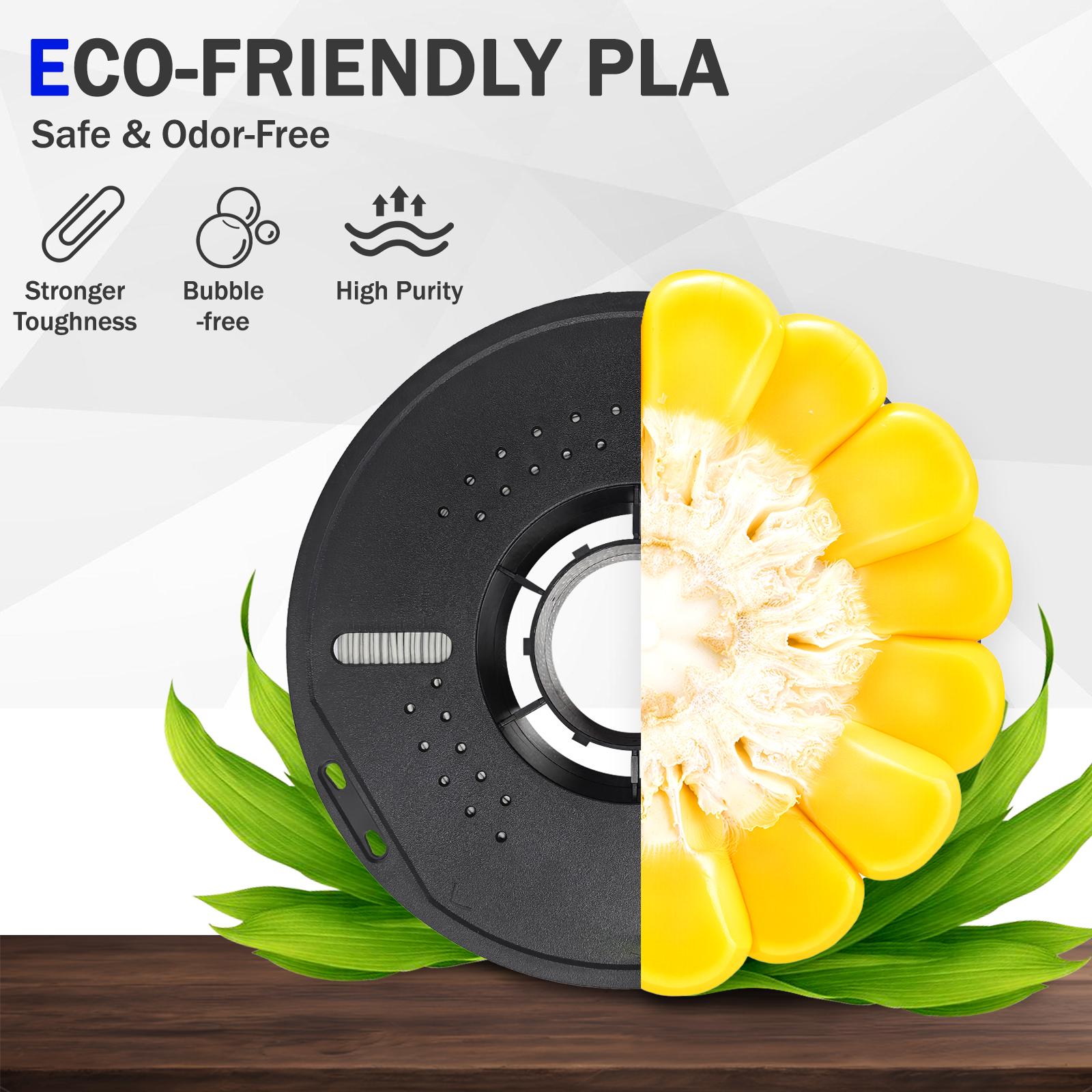 EPELAY PLA+ 3D Printer Filament, 1.75mm-±0.02mm Precision, 1 kg Gray, Smooth Feeding, Clog-Free, Neat Winding, Low-Odor FDM Option, Eco-Friendly, Multiple Colors, Precise Layers, No Batteries, 3D Printing Supplies for DIY Projects
