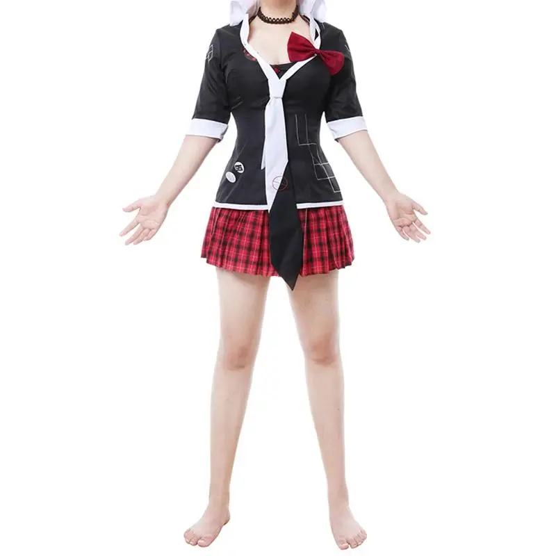 Costume de Cosplay Danganronpa, Costume d'halloween, ensemble d'uniforme Anime, cravate, mignon, uniforme scolaire